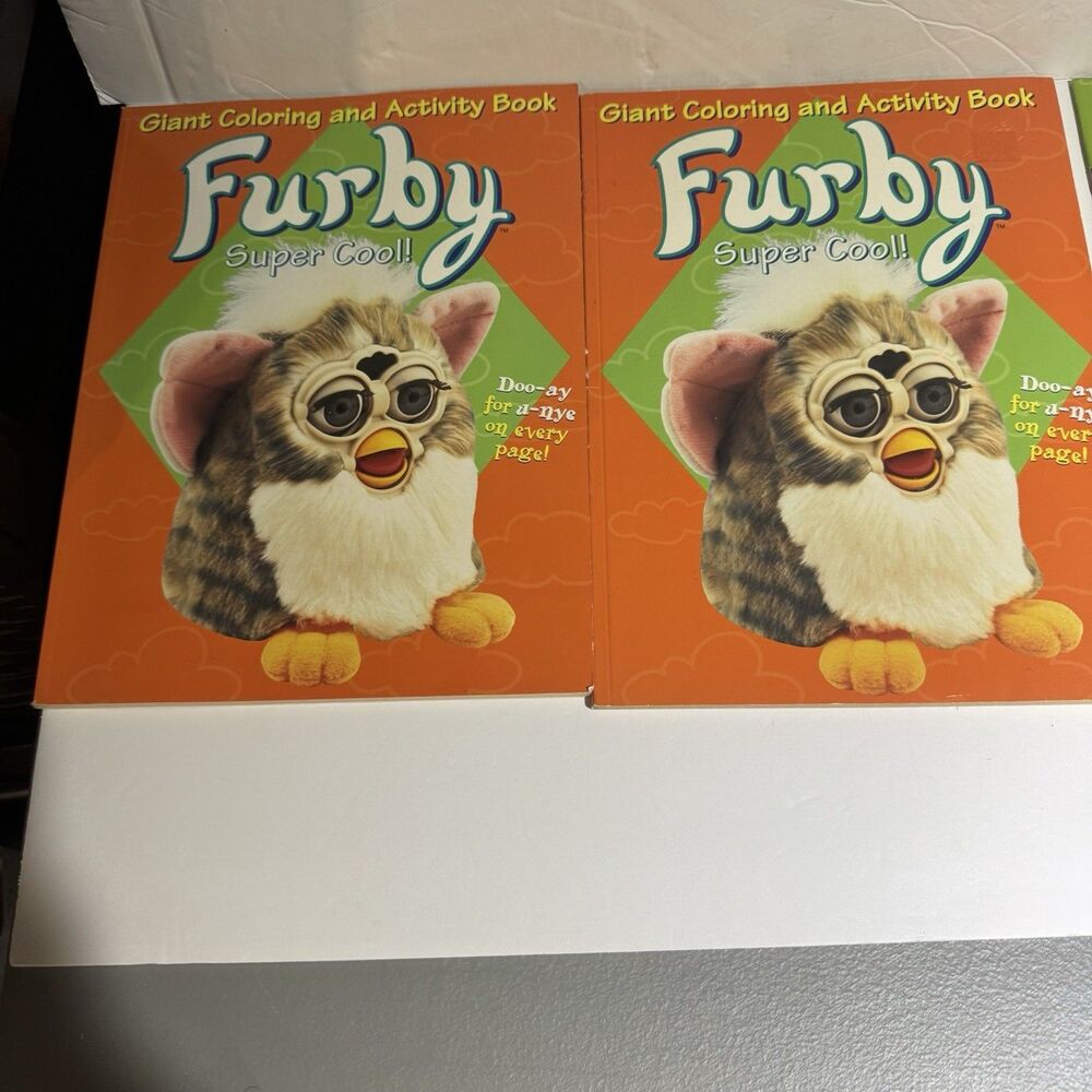 Furby Lot of 9 RARE Coloring Activity Books Story Books Manuals - Picture 3 of 5